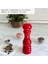 Glıos Kırmızı Ahşap Tuz ve Karabiber El Değirmeni Öğütücü Grinder 22 cm 4