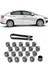 Fiat Egea Sedan 2015-2024 Uyumlu Gri Bijon Kapağı Takımı 17MM - 20 Adet 1