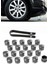 Fiat Egea Sedan 2015-2024 Uyumlu Gri Bijon Kapağı Takımı 17MM - 20 Adet 2