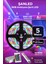 Şerit LED Animasyonlu Kumandalı Trafolu Rgb Şerit Işık Aydınlatma Parti LED 5 Metre 1