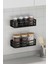 Banyo Düzenleyici Şampuanlık Sabunluk 2 Li Set Lamalı Güçlü Kaliteli Yapışkanlı Duş Rafı Organizer 7