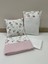 Busebabyhome Pembe , Çocuk Çok Amaçlı Poplin ,pikeli ve Ponponlu Nevresim Takımı 6'lı Set 2