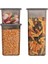 3'lü Set Sızdırmaz Kapaklı Kare Erzak Saklama Kabı 650ML - 1300ML - 1900ML Antrasit 3