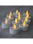 Pilli LED Tealight T-Li̇ght Mum Pi̇lli̇ Mum LED Işik Sicak Sari Renk Dekorasyon Süsleme Düğün Kina 1