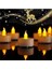 Pilli LED Tealight T-Li̇ght Mum Pi̇lli̇ Mum LED Işik Sicak Sari Renk Dekorasyon Süsleme Düğün Kina 2