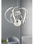 Luxora Model Krom Kaplama 3 Renk Metal Salon Mutfak Oturma Yatak Odası Modern LED Sarkıt Avize 3