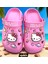 Hello Kitty Kız Çocuk Kaymaz Taban Işıklı Pembe Terlik Havuz Plaj Sandaleti 1