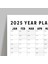 2026 Yıllık Planlayıcı Duvar Takvimi, Aylık Planlayıcı Aile Takvimi, Siyah Beyaz Takvim 3
