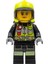 Minifigür - Fire - Female, Reflective Stripes With Utility Belt And Flashlight CTY1371 1