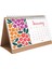 Çiçek Galerisi 2026 Masa Takvimi, Rengarenk Çiçekli Takvim, 2026 Desk Calendar, Flowers Calendar 2026, Floral Calendar 4
