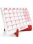 Kırmızı Renkli Aylık Planlama 2026 Takvim, 2026 Masa Takvimi, Red Color Monthly Planner Calendar 1