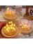 Luxury Cam Lale Fanus LED Işıklı Ahşap Tabanlı Pilli Mini Dekoratif Gece Lambası Romantik Hediyelik 4