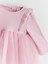 Bisiklet Yaka Tütülü Kız Bebek Elbise (W5) 3