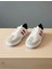 Beyaz-Kırmızı-Beyaz Taban Unisex Günlük Rahat Hafif Bağcıklı Sneaker Spor Ayakkabı 4