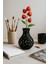 Modern Siyah Delikli Vazo – 3D Baskı Pla+ Malzeme – Minimal Dekoratif Obje 5