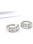 Taşlı Halka Küpe - Gümüş 2