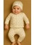 Bebek Pijama Takımı Yaprak Desenli %100 Pamuklu Kumaş Organik 0-1 Yaş 1