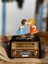 Isme Özel Hareket Eden ve Öpüşen Çift Nostaljik Müzik ve Takı Kutusu 2