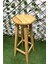 Taburecity -Naturel Ahşap Bar Taburesi-Gürgen Tabure-Masif Tabure( 80 cm )1 adet 1
