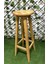 Taburecity -Naturel Ahşap Bar Taburesi-Gürgen Tabure-Masif Tabure( 80 cm )1 adet 3