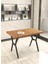 Parlazonhome Rina Serisi 70x110cm Atlantik Mutfak Masası, Mutfak Masa Takımı, 4 Gri Sandalye 3