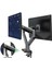 NBG35 Çift Monitör Ultra Geniş Tam Hareketli Gazyaylı 22-32 Inç Uyumlu Ayarlanabilir Monitör Standı 1