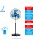 -KCF276 KD-130 Watt Kumandali Sanayi Tipi Ayakli Vantilatör - 2 Adet Svlrs 1