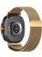 Samsung Galaxy Watch 8 40MM 44MM Classic 46MM ile Uyumlu Kordon Mıknatıslı Metal Hasır 1
