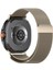 Samsung Galaxy Watch 8 40MM 44MM Classic 46MM ile Uyumlu Kordon Mıknatıslı Metal Hasır 1