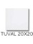 Tuval 20X20 Boş Kare Tuval 2 Adet Yüksek Kaliteli, Astarlı, Arkadan Zımbalı Hazır Tuval 1