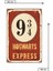 Hogwarts Express Retro Vintage DRTR0106 Ahşap Mdf Tablo 3