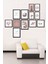12 Parça Dekoratif Mdf Tablo Seti Çerçeve Görünümlü DEKOLIADKJ069 1