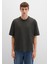 Bisiklet Yaka Gri Basic Tişört 0612909-70090 3