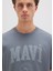 Mavi Baskılı Gri Tişört 0612897-80889 5