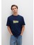 Back To The Future Baskılı Lacivert Tişört 0612925-89353 3