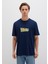 Back To The Future Baskılı Lacivert Tişört 0612925-89353 4