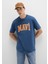 Mavi Logo Baskılı Mavi Tişört 0611711-90609 1