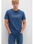 Mavi Logo Baskılı Mavi Tişört 065781-90609 1