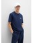 Mavi Baskılı Lacivert Tişört 0612840-70497 3