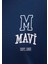 M Logo Baskılı Lacivert Tişört 1613467-70488 8