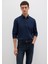 Tencel Tm Liyosel Karışımlı Lacivert Gömlek 0211805-82318 1
