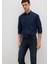 Tencel Tm Liyosel Karışımlı Lacivert Gömlek 0211805-82318 3