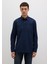Tencel Tm Liyosel Karışımlı Lacivert Gömlek 0211805-82318 4