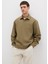 Polo Yaka Haki Sweatshirt 0S10458-71816 3