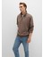 Yarı Fermuarlı Kahverengi Sweatshirt 0S10419-70380 2