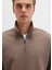 Yarı Fermuarlı Kahverengi Sweatshirt 0S10419-70380 6