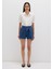 Kemer Detaylı Denim Şort 1410214-86971 3