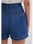 Kemer Detaylı Denim Şort 1410214-86971 7