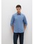 Tencel Tm Liyosel Karışımlı Mavi Gömlek 0211805-83767 4