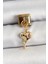 316L Çelik Sallantılı Zirkon Taşlı Eriyen Kalp Model Gold Renk Nomination Charm 1